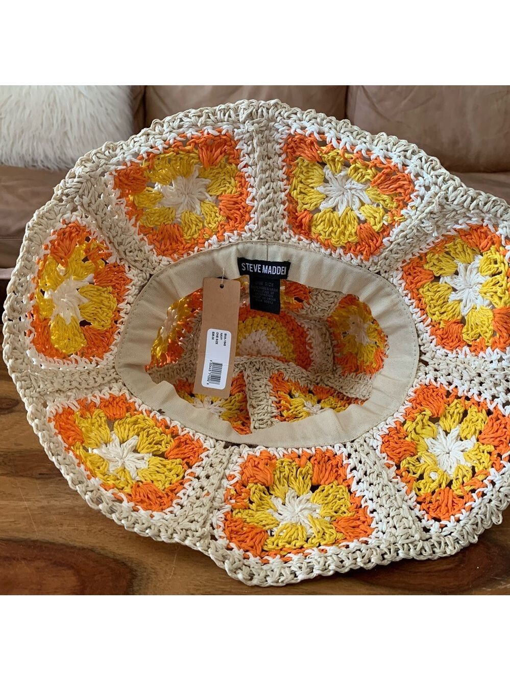 STEVE MADDEN Daisy Crochet Bucket Hat - Picture 2 of 5